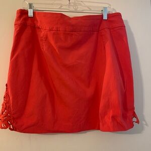 Skort with lace detail